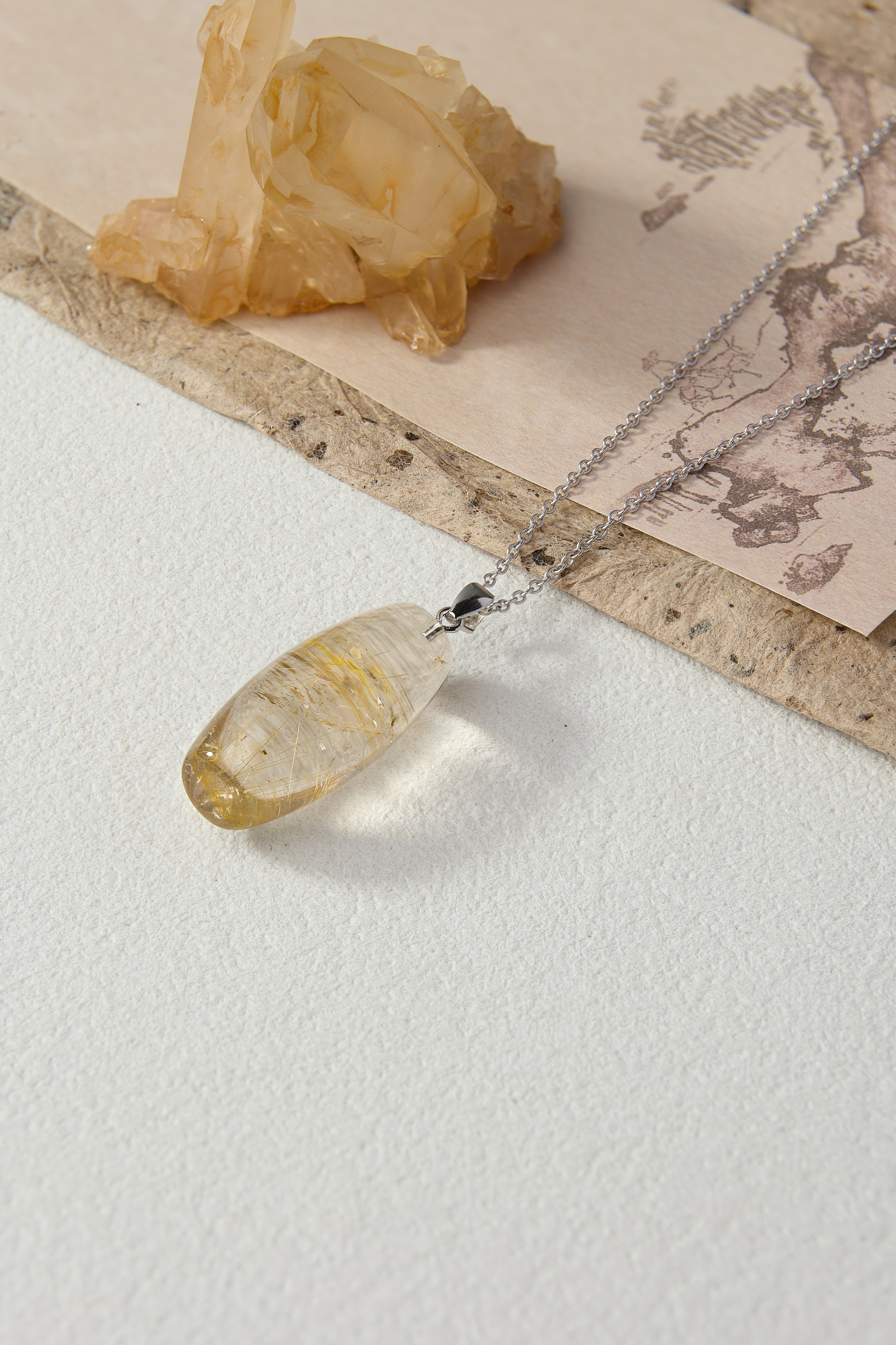 Wealth Vortex Quartz Pendant