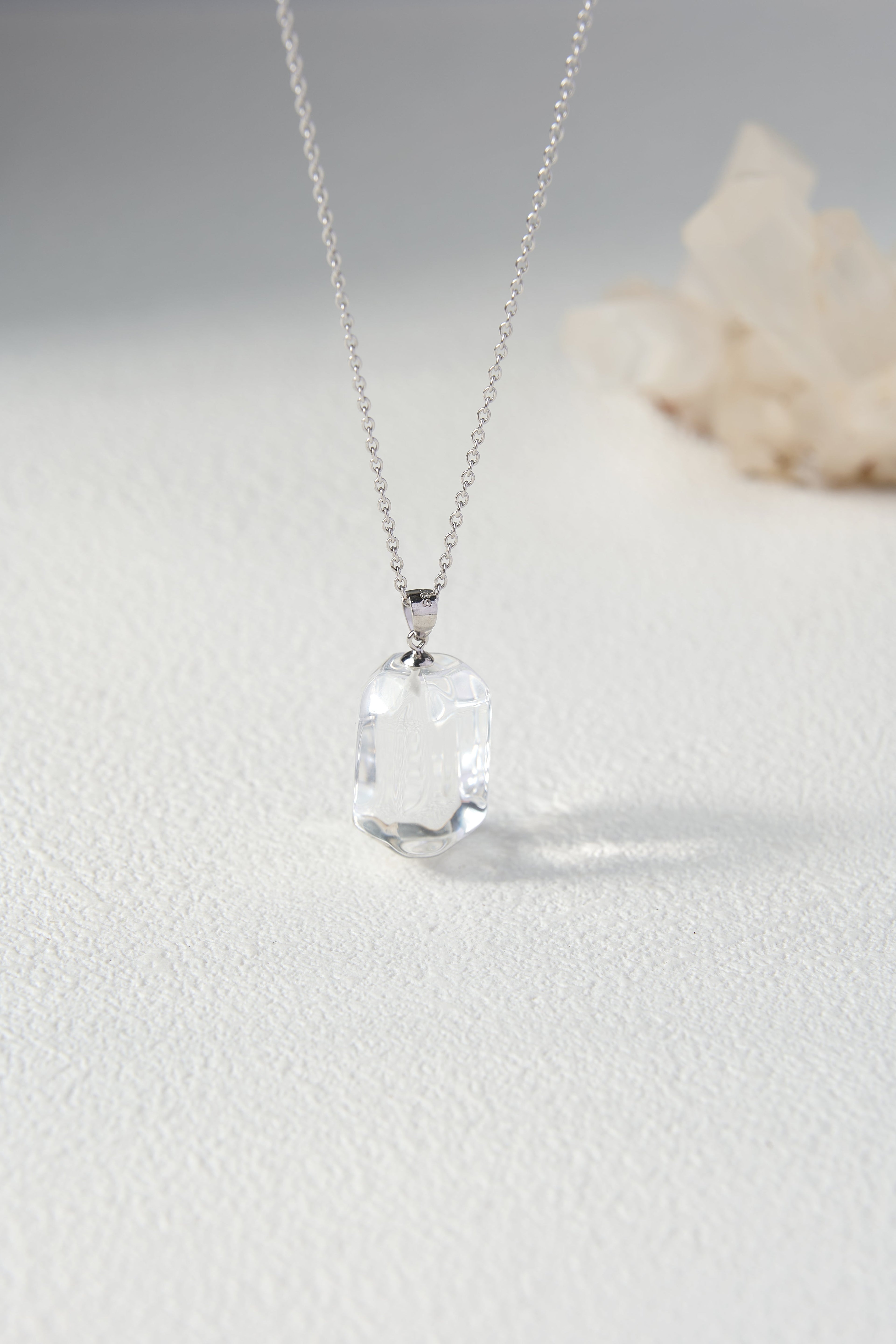 Clear Quartz Cleansing Pendant | Crystal Necklace