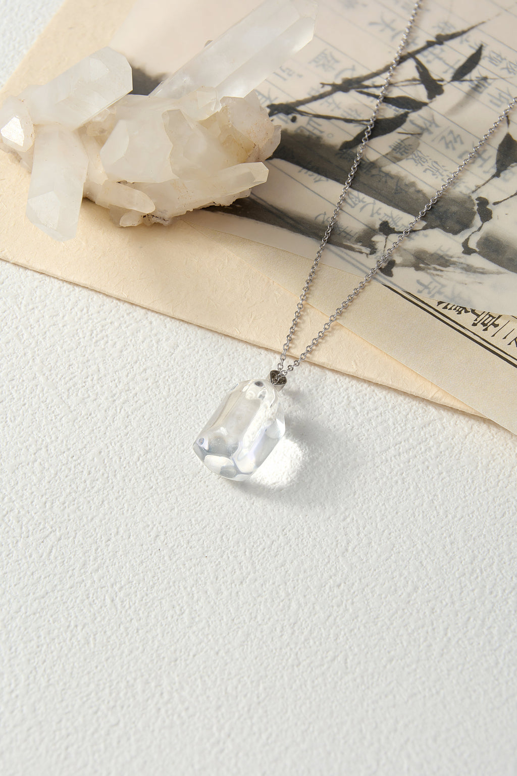 Clear Quartz Cleansing Pendant | Crystal Necklace