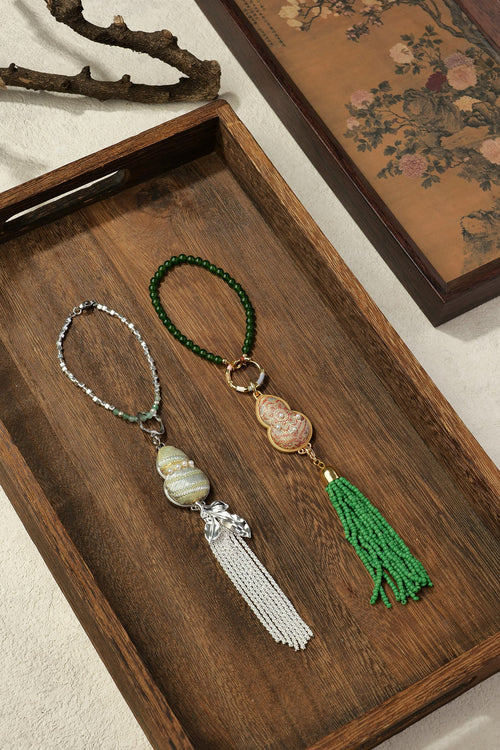 Auspicious bag pendant crafted from precious Song brocade using Chinese traditional craftsmanship