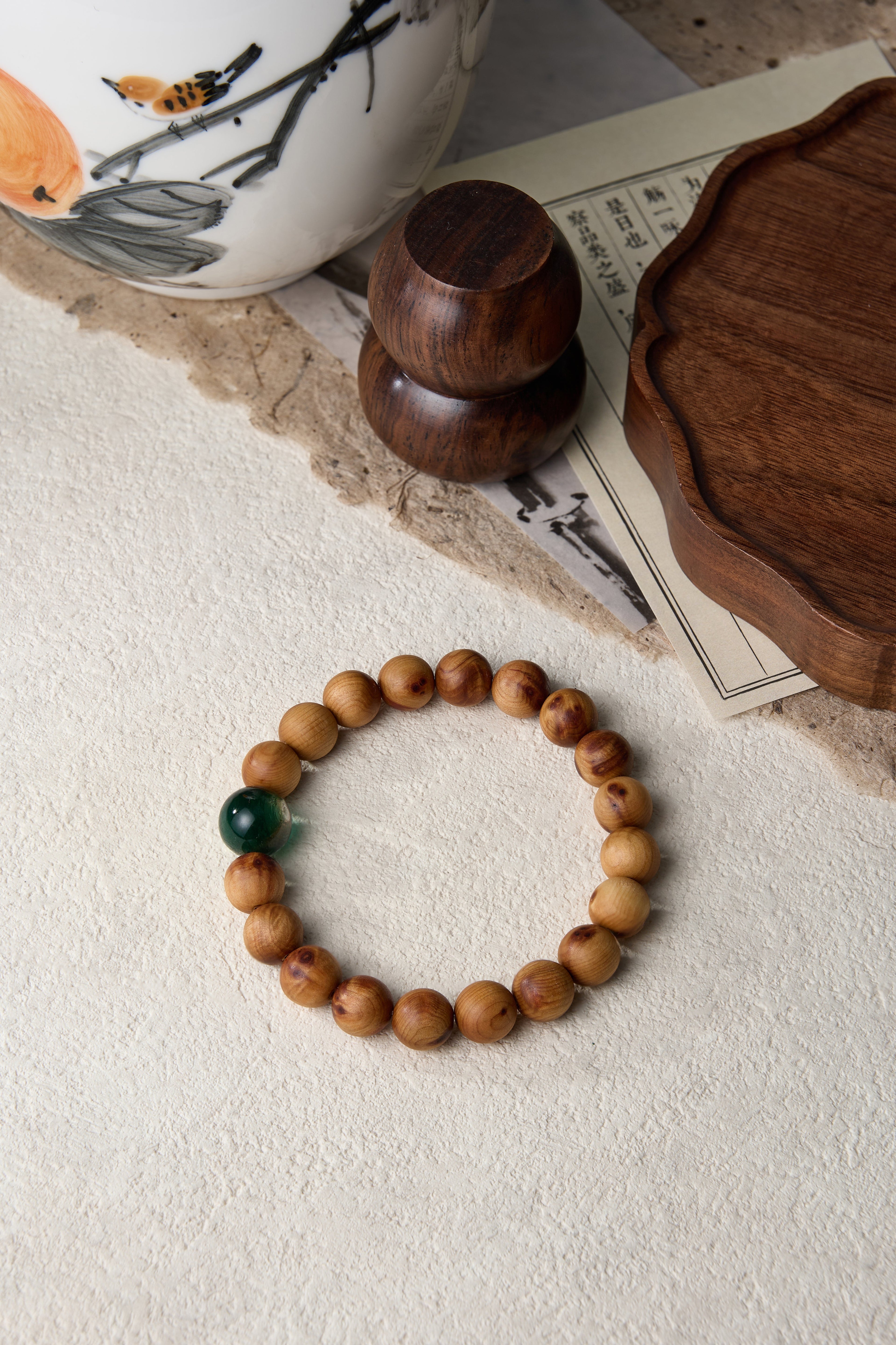 Wood Element-Destiny Alignment Thuja Sutchuenensis(Cliff Cypress) bracelet
