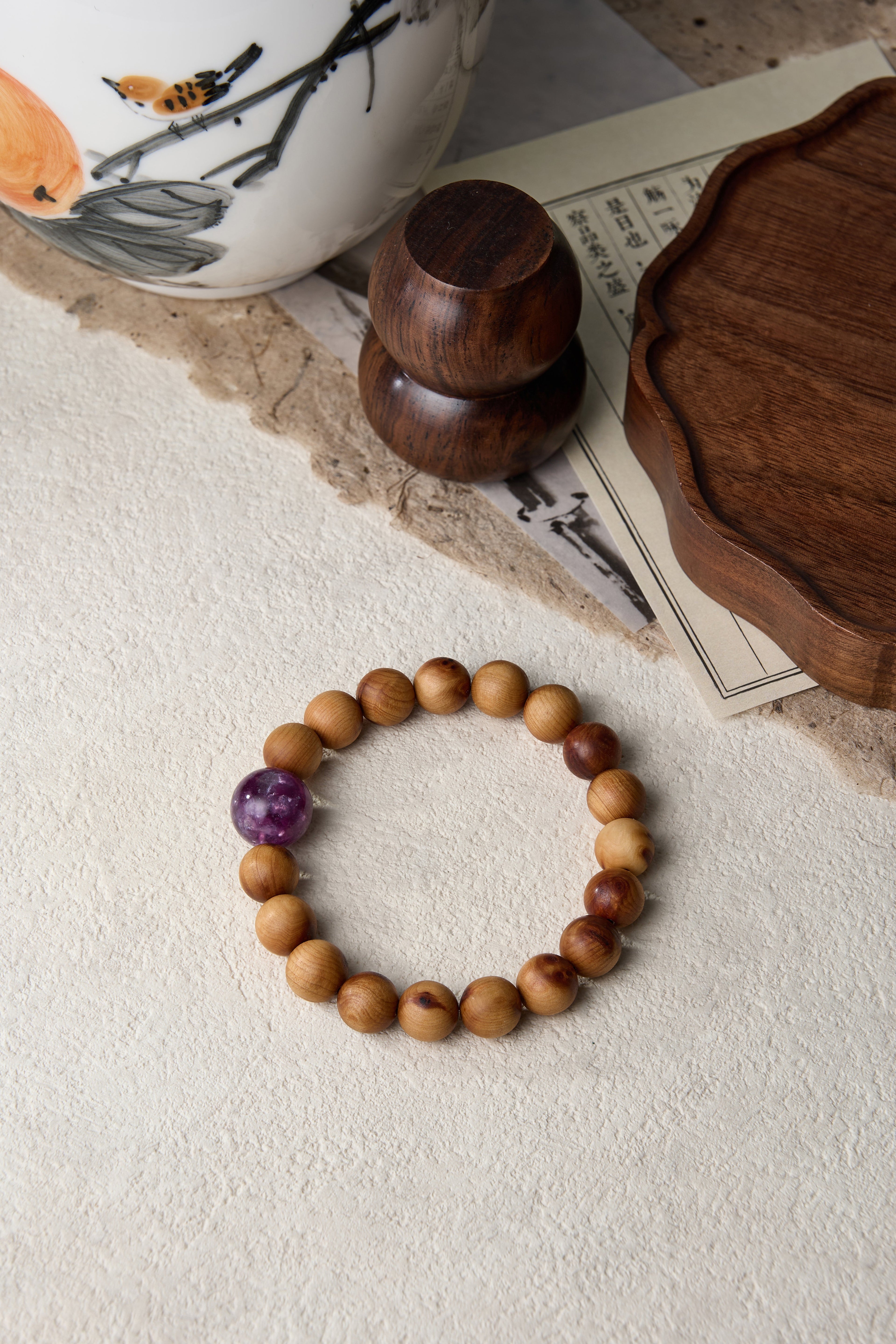 Fire Element-Destiny Alignment Thuja Sutchuenensis(Cliff Cypress) bracelet