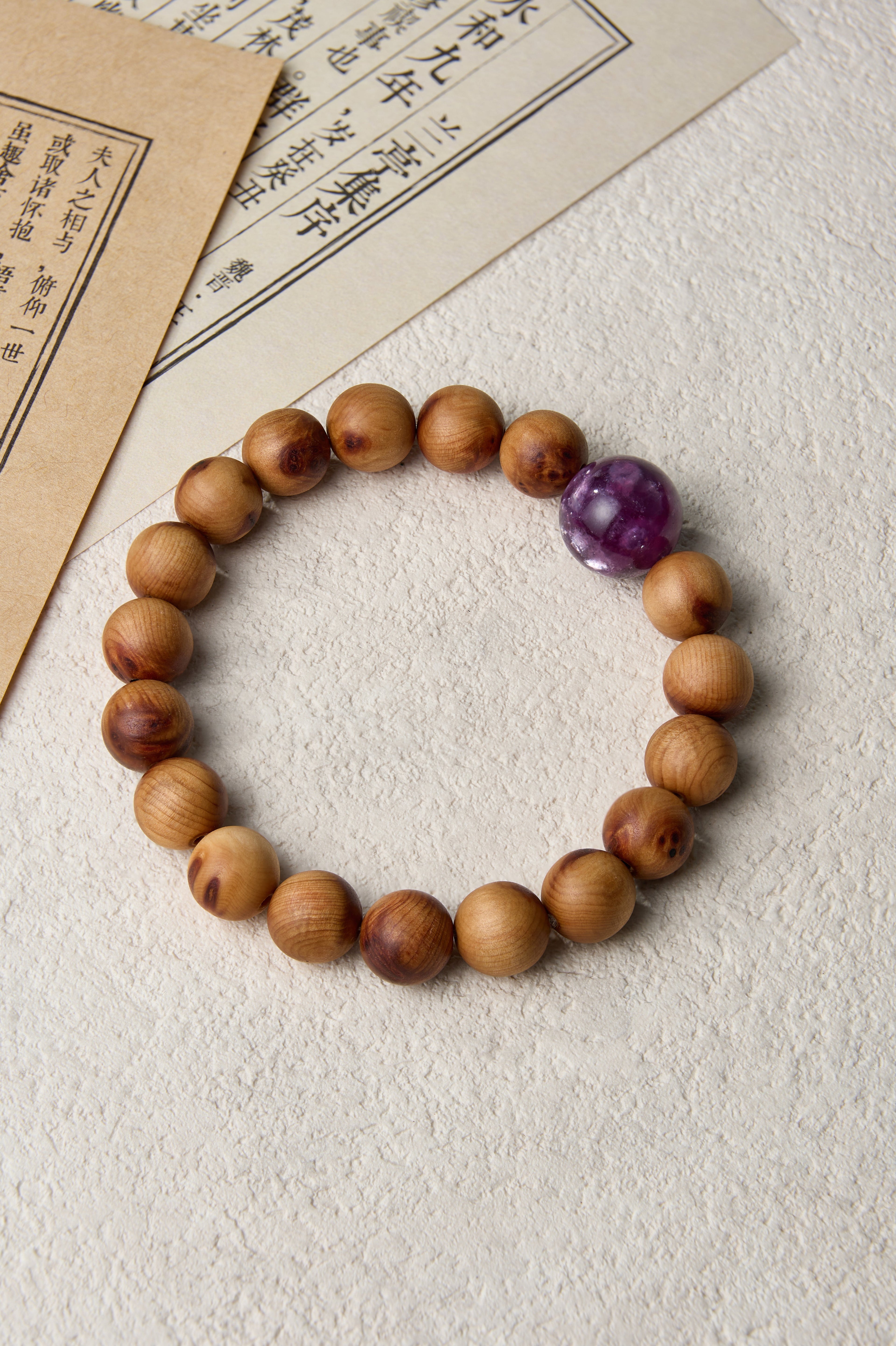 Fire Element-Destiny Alignment Thuja Sutchuenensis(Cliff Cypress) bracelet