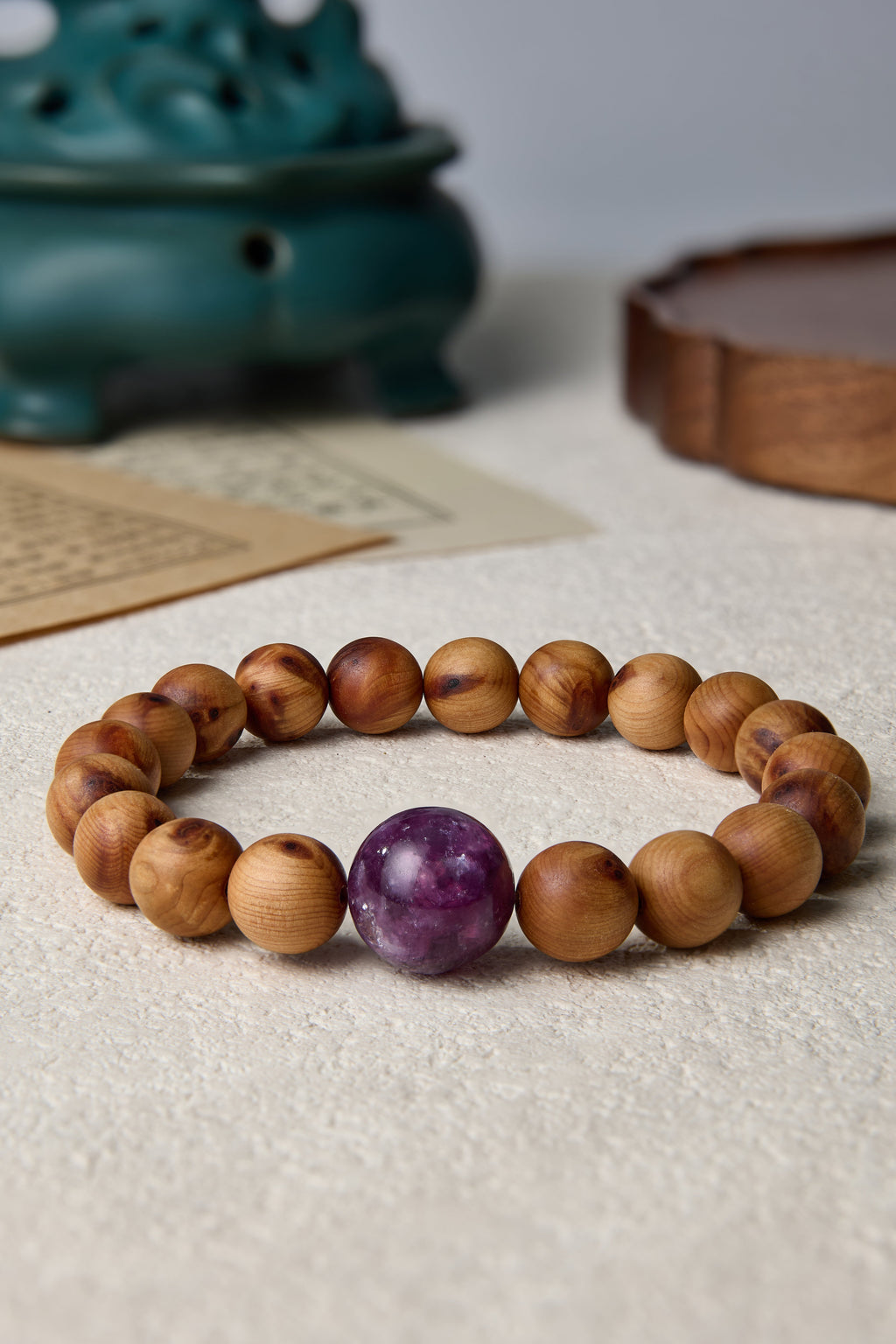 Fire Element-Destiny Alignment Thuja Sutchuenensis(Cliff Cypress) bracelet