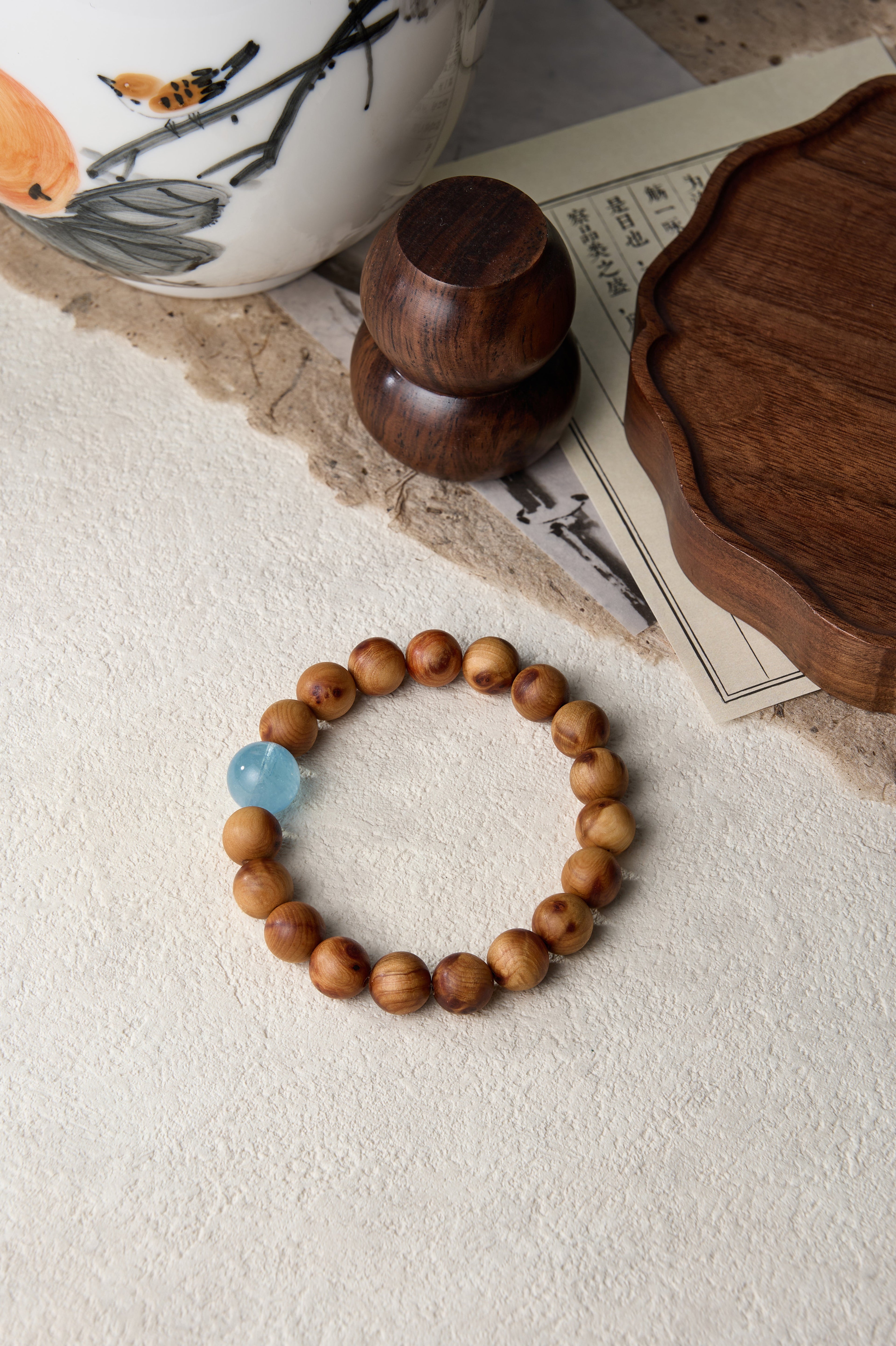 Water Element-Destiny Alignment Thuja Sutchuenensis(Cliff Cypress)bracelet