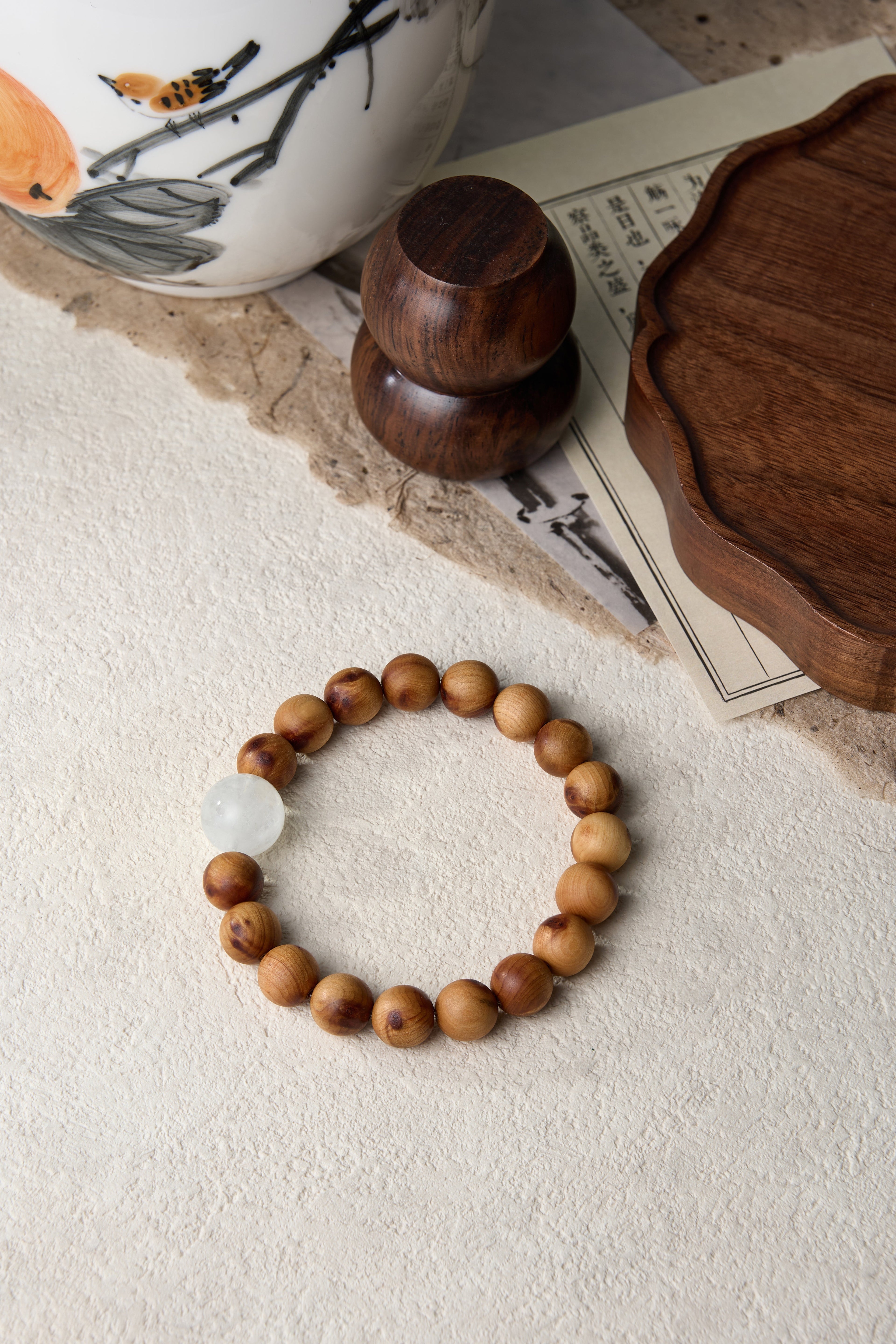 Metal Element-Destiny Alignment Thuja Sutchuenensis(Cliff Cypress) bracelet