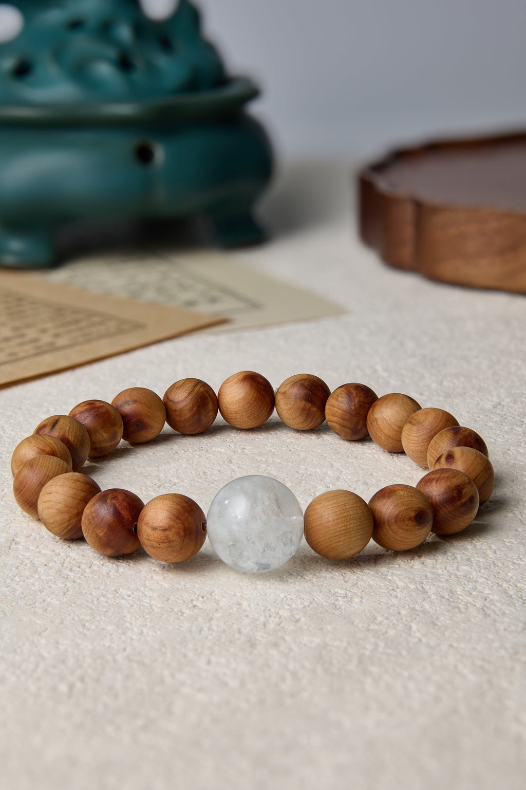 Metal Element-Destiny Alignment Thuja Sutchuenensis(Cliff Cypress) bracelet