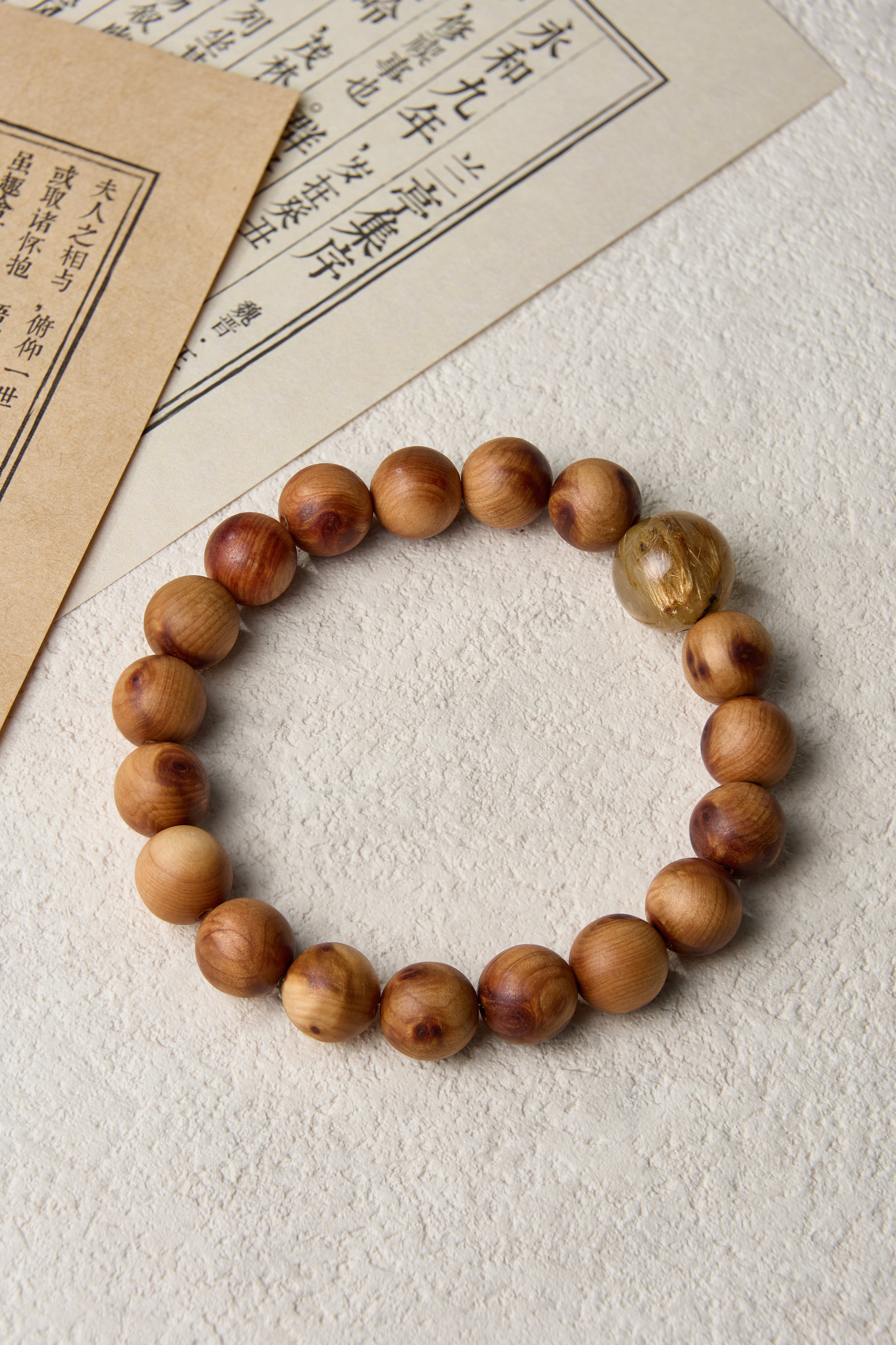 Earth Element-Destiny Alignment Thuja Sutchuenensis(Cliff Cypress)bracelet