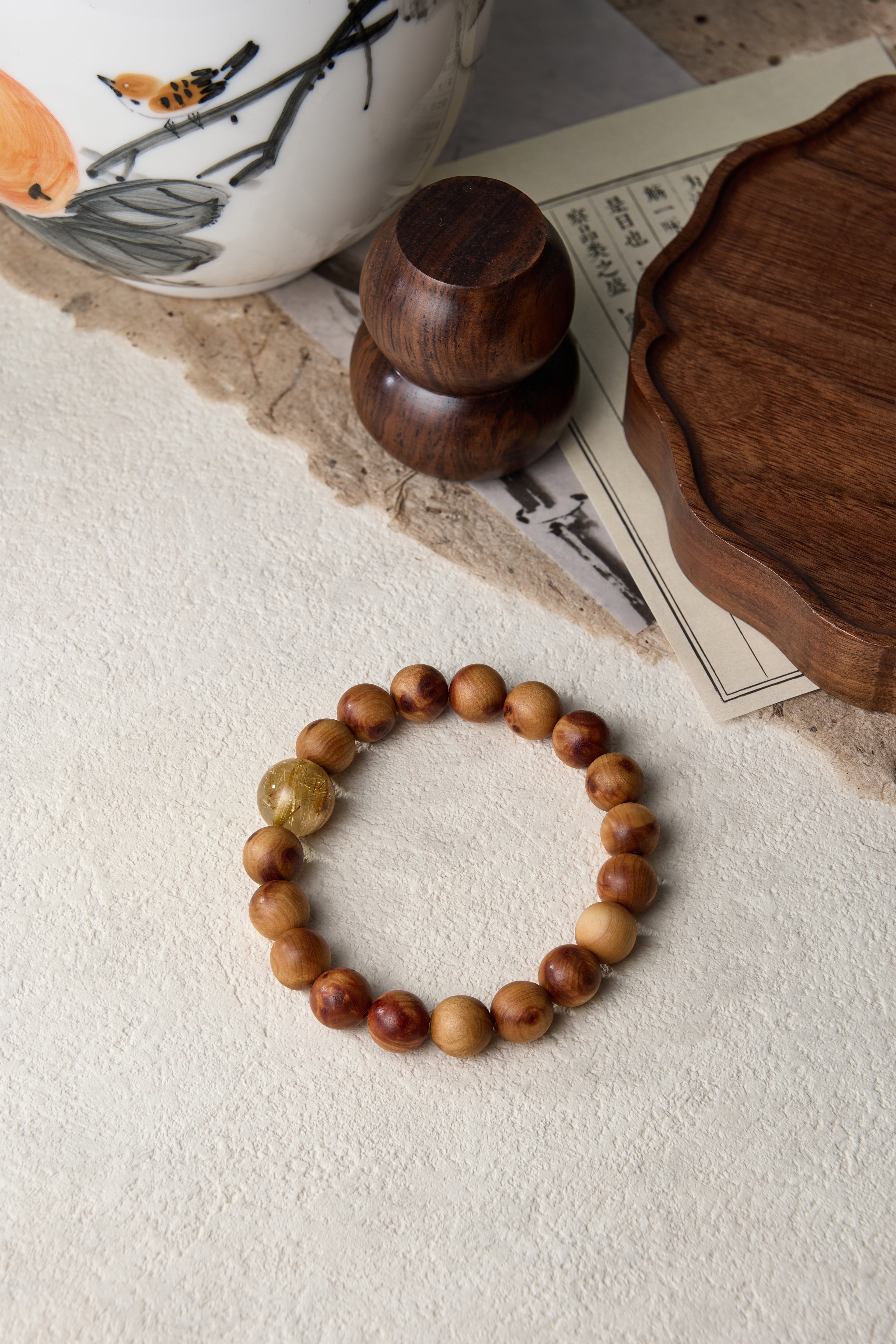 Earth Element-Destiny Alignment Thuja Sutchuenensis(Cliff Cypress)bracelet