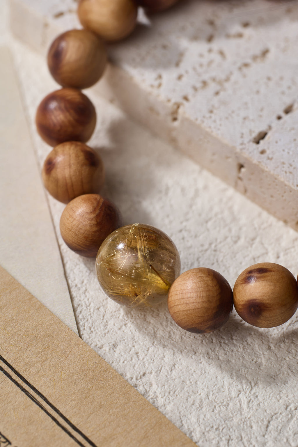 Earth Element-Destiny Alignment Thuja Sutchuenensis(Cliff Cypress)bracelet