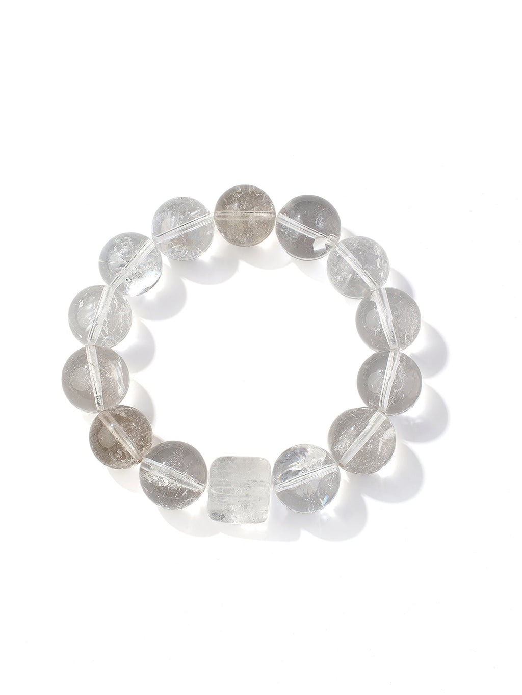 Metal Element One-of-a-Kind Fengshui Crystal Bracelet