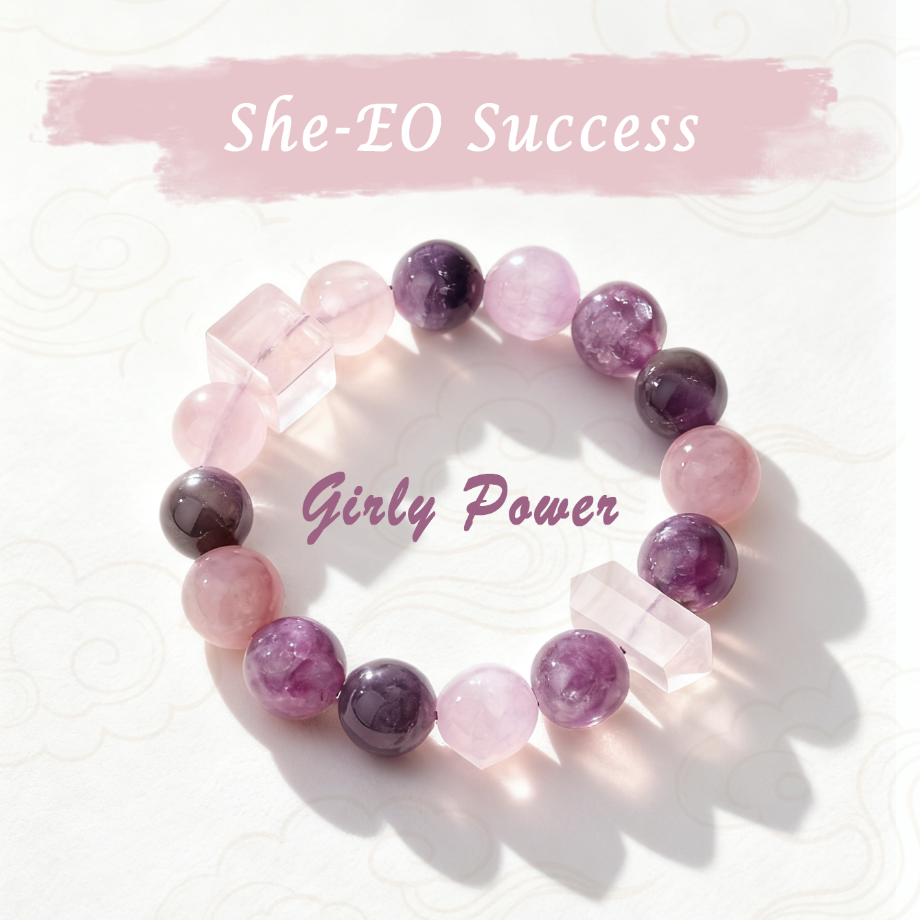 Girly Power - She-EO Success  | One-of-A-Kind Crystal Bracelet