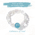 Special Edition Blue & White Crystal Bracelet — For Calmness and Better Sleep
