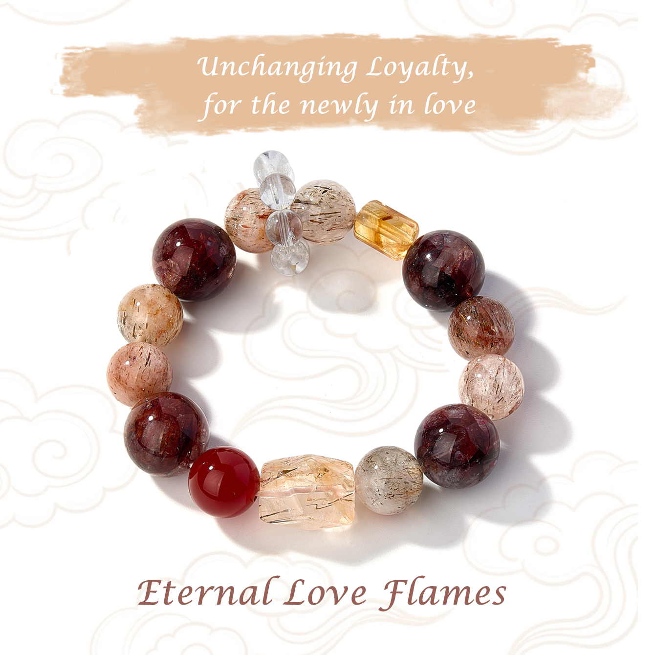 Designed to safeguard love-Multi-Crystal Bracelet