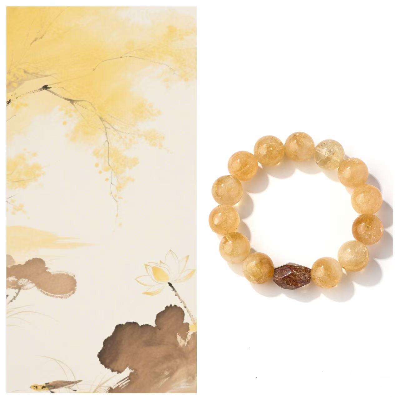 Earth Element One-of-a-Kind Crystal Bracelet-If you don't feel grounded