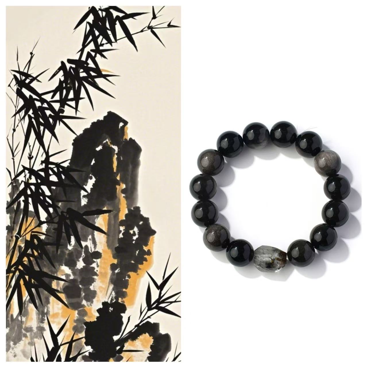 Water Element One-of-a-Kind Crystal Bracelet-if you need a helping hand