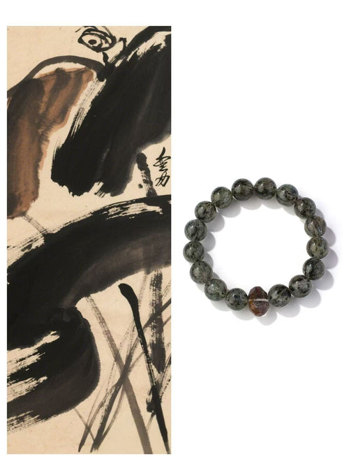 Abyssal Water Element Biotite Bracelet