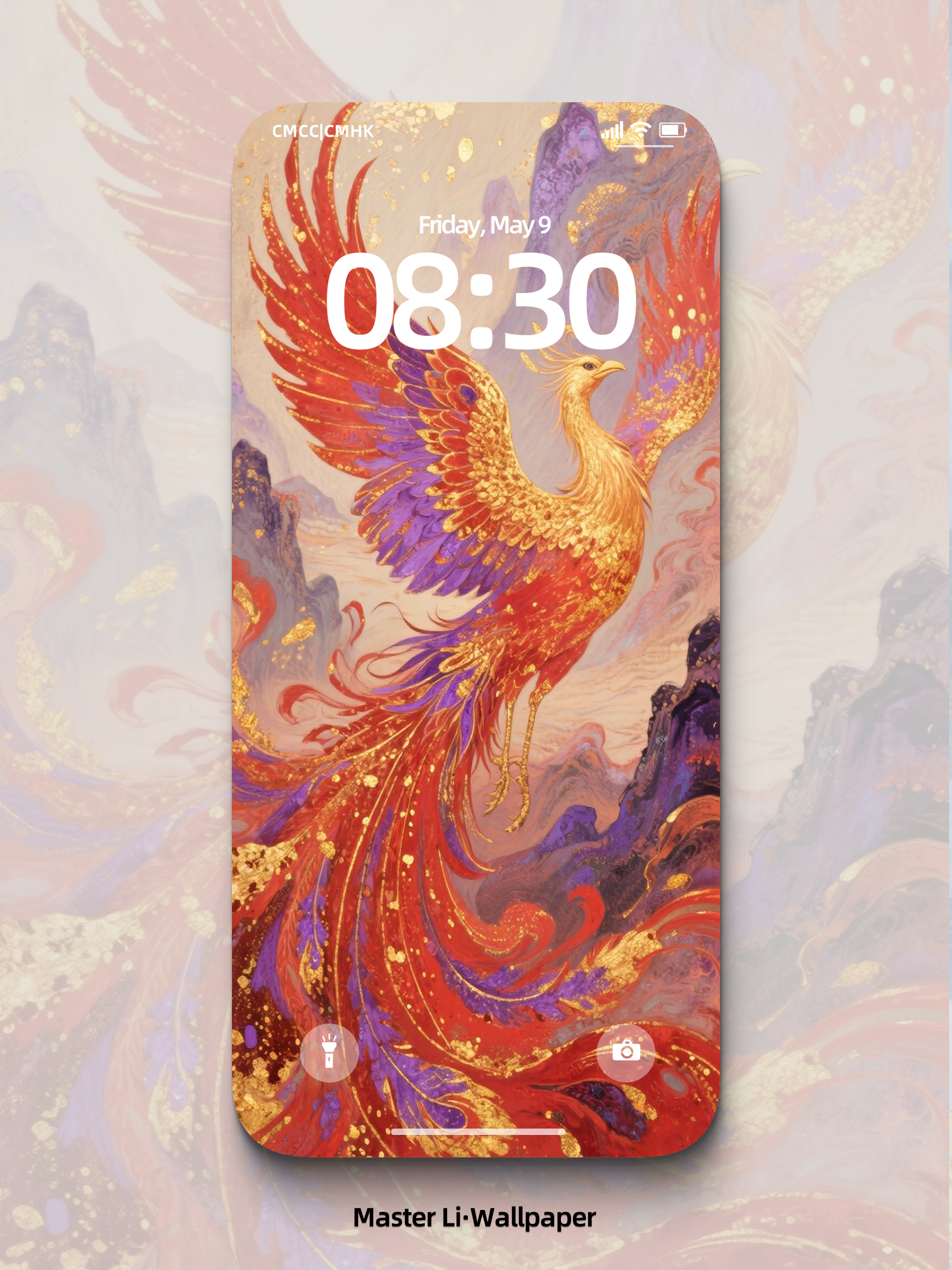 Feng Shui Digital Wallpaper – Element of Fire-Lucky charm