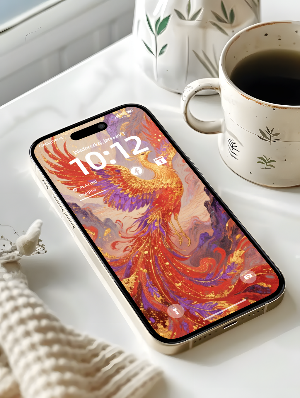 Feng Shui Digital Wallpaper – Element of Fire-Lucky charm