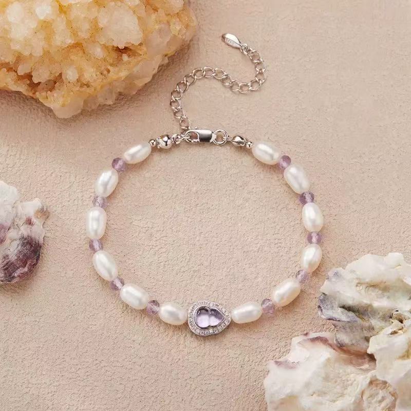 Pearl & Crystal Cleansing Jewelry Collection (Bracelet, Necklace & Set)