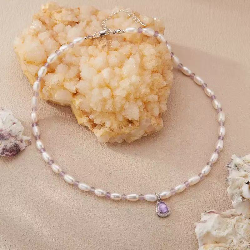 Pearl & Crystal Cleansing Jewelry Collection (Bracelet, Necklace & Set)