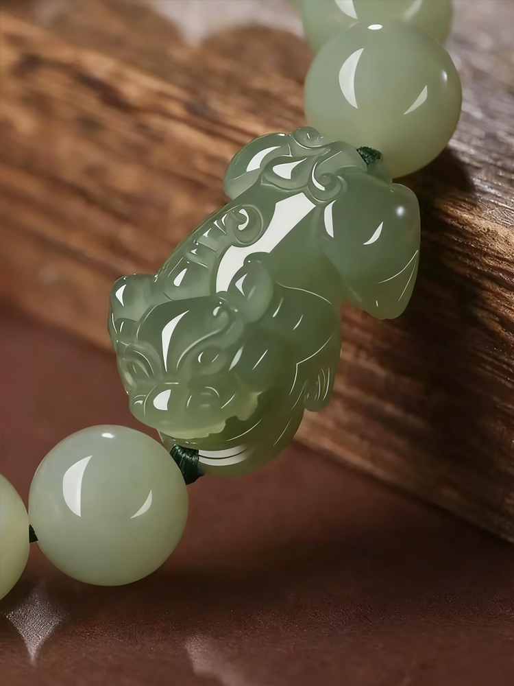 Pi Xiu Wealth Attraction Bracelet in Hetian Jade