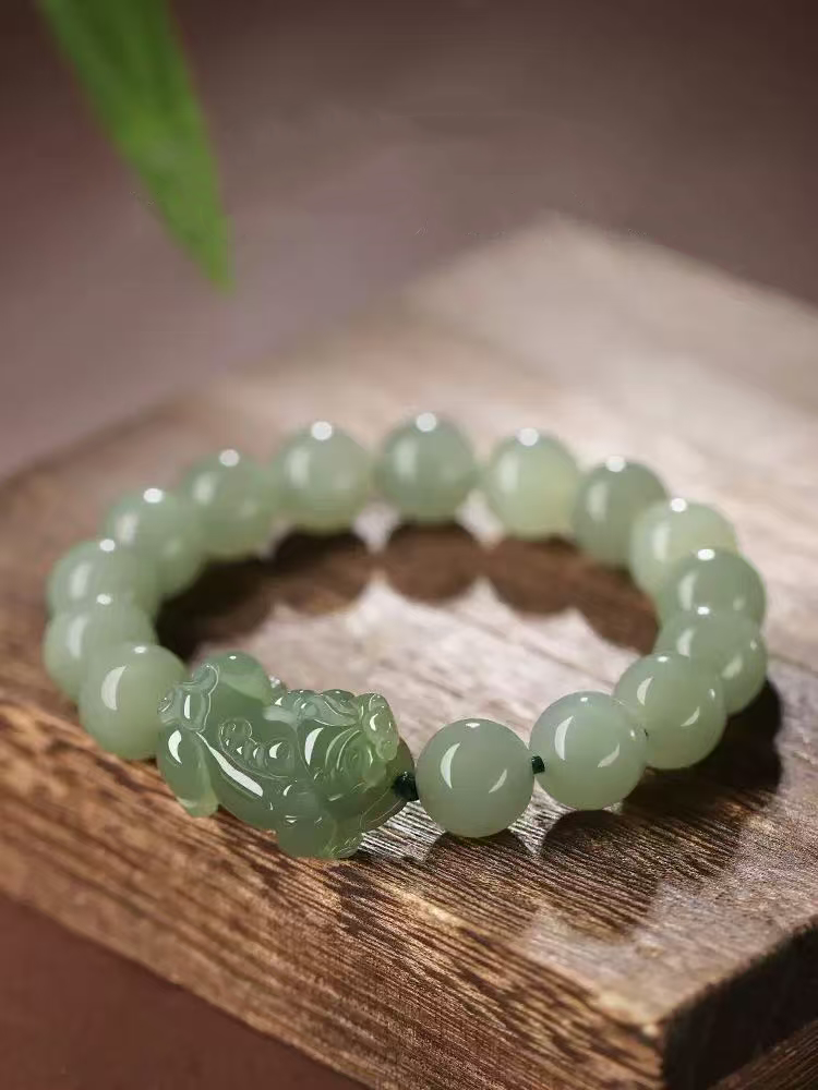 Pi Xiu Wealth Attraction Bracelet in Hetian Jade