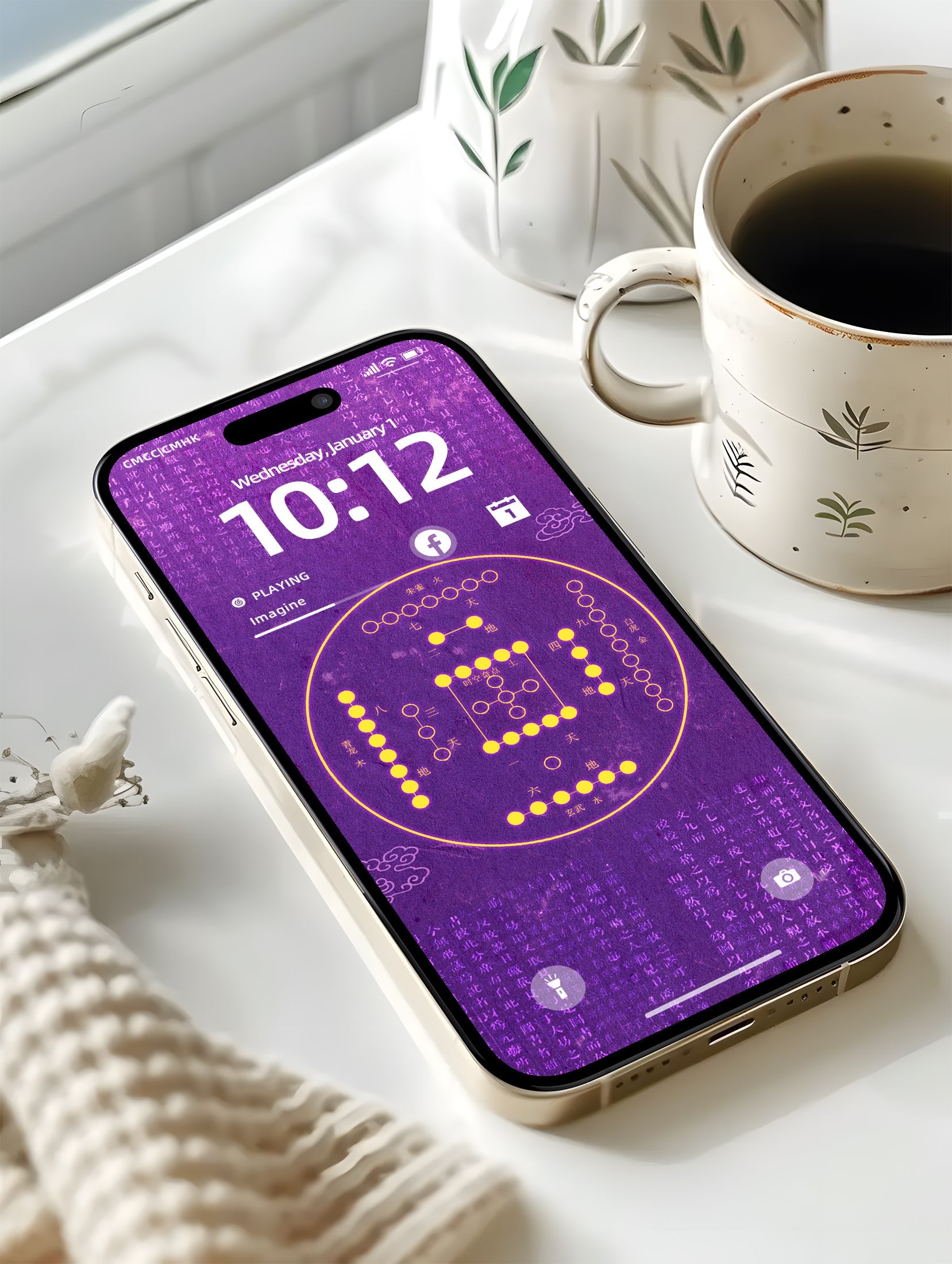 Winning Success for the Queens -- Nine Purple Li Fire Luck Wallpaper