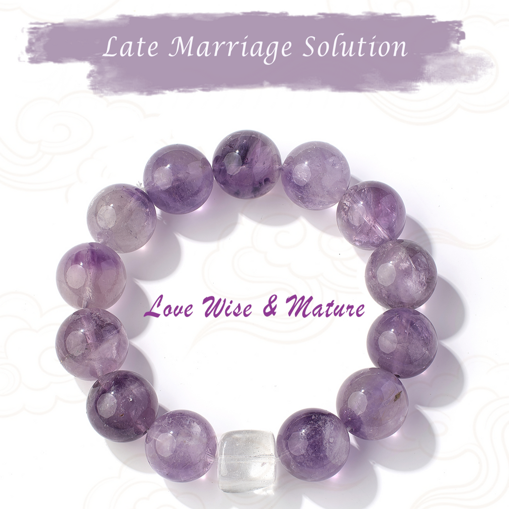 [Soulmate Frequency] Amethyst Bracelet – Late Marriage Solution