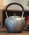 Blooming Blessings Silver Kettle【extra large】