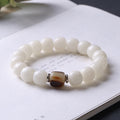Earth Energy - White Jade Wisdom Bead Bracelet